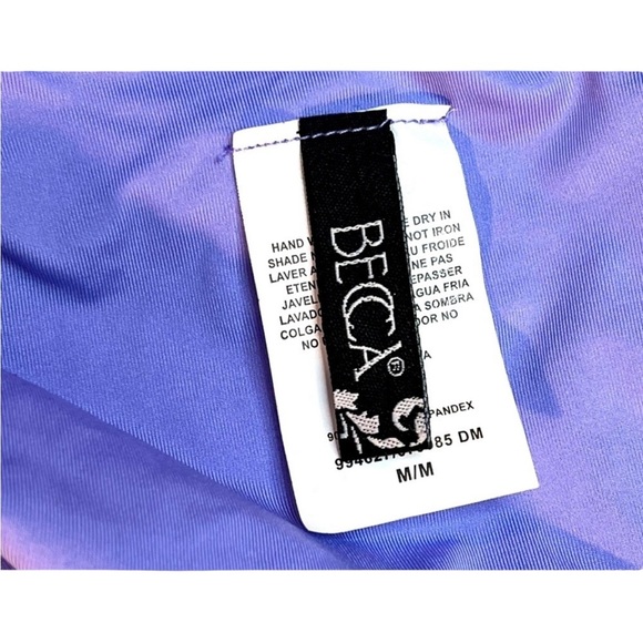 Becca Swim Bottoms, High Waist, Color Purple/Lavender, Size Medium, NWOT - Picture 7 of 8